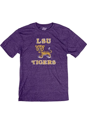 LSU Tigers Purple Alt Tiger Mascot Short Sleeve Fashion T Shirt