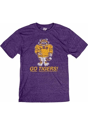 LSU Tigers Purple Vault Football Tiger Short Sleeve Fashion T Shirt