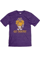 LSU Tigers Purple Vault Football Tiger Short Sleeve Fashion T Shirt