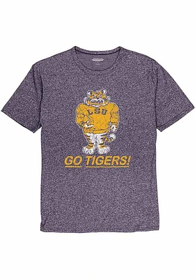 LSU Tigers Purple Vault Football Tiger Short Sleeve T Shirt