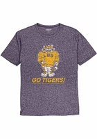 LSU Tigers Purple Vault Football Tiger Short Sleeve T Shirt