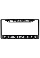 New Orleans Saints Black License Frame