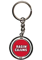Louisiana Ragin' Cajuns Spinner Keychain - Red
