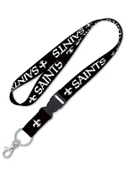 New Orleans Saints Black Lanyard - Black