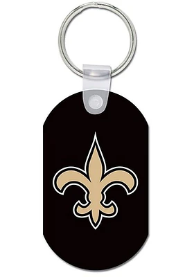 New Orleans Saints Aluminum Keychain - Black