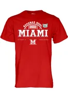 Miami RedHawks Red Bahamas Bowl Bound Short Sleeve T Shirt