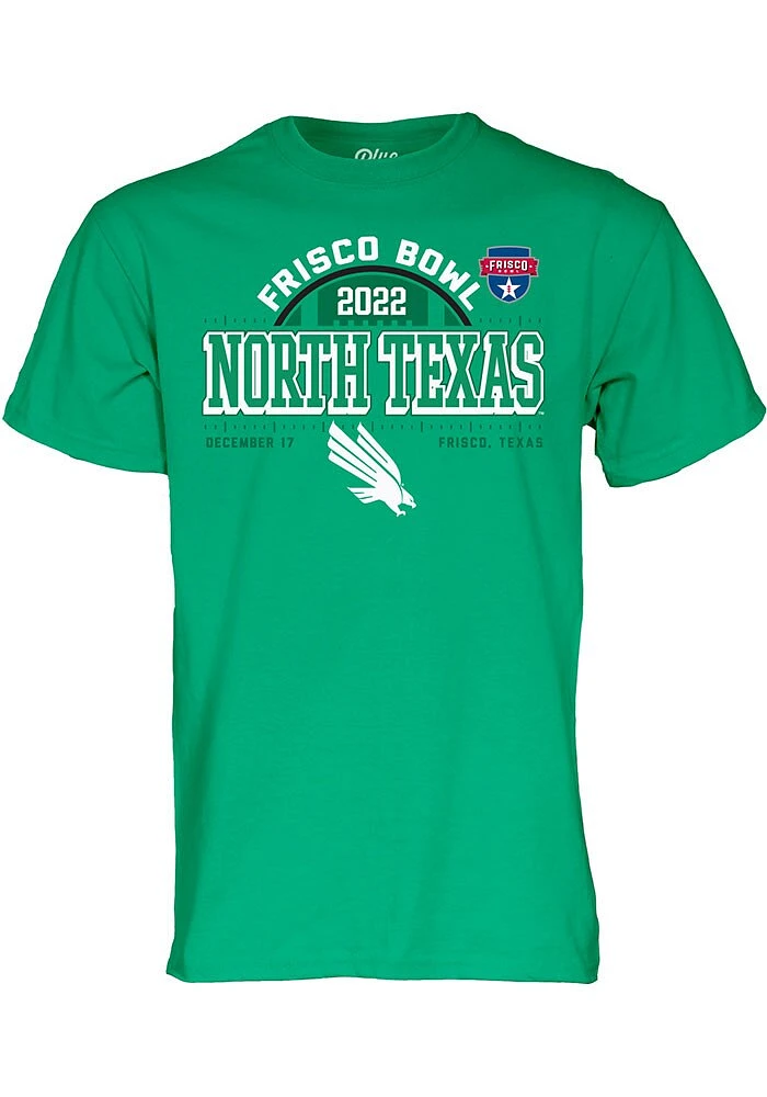 North Texas Mean Green Kelly Frisco Bowl Bound Short Sleeve T Shirt
