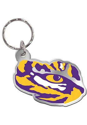 LSU Tigers Freeform Keychain - Purple