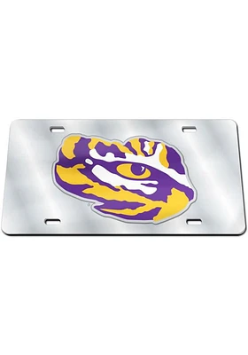 LSU Tigers Purple Mascot Car Accessory License Plate