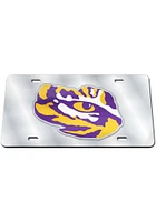 LSU Tigers Purple Mascot Car Accessory License Plate