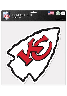 Kansas City Chiefs 12x12 Auto Decal - Red