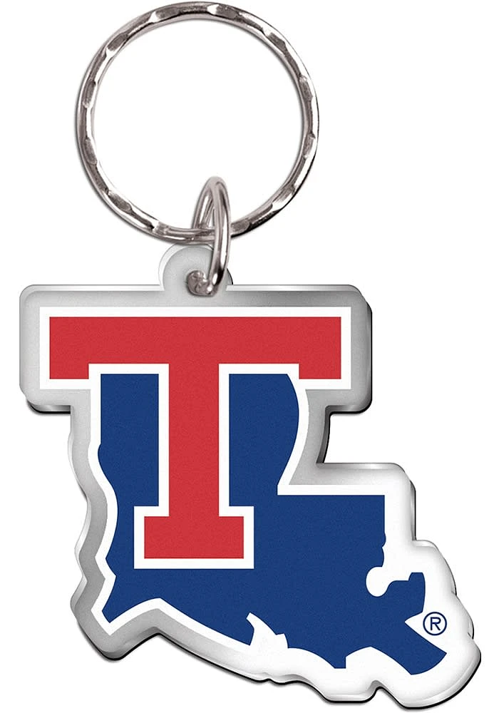 Louisiana Tech Bulldogs Freeform Keychain