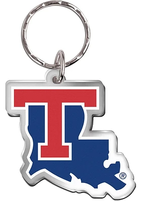 Louisiana Tech Bulldogs Freeform Keychain