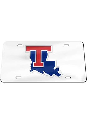Louisiana Tech Bulldogs Blue Acrylic Car Accessory License Plate