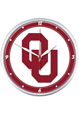 Oklahoma Sooners 12.75in Round Wall Clock
