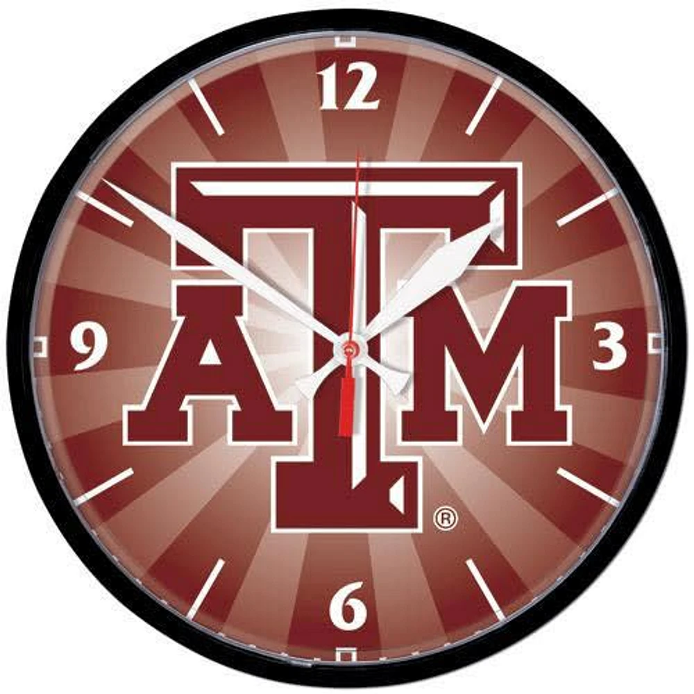 Texas A&M Aggies Round Wall Clock