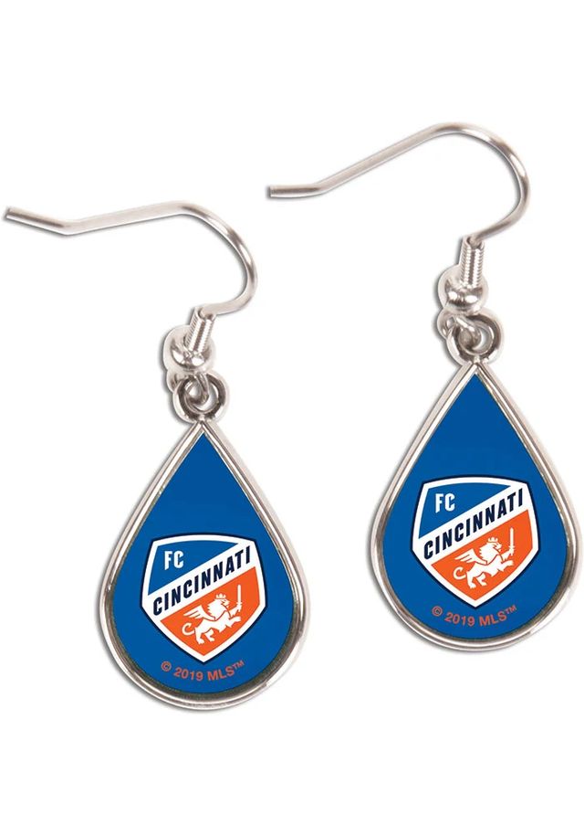 FC Cincinnati Tear Drop Womens Earrings