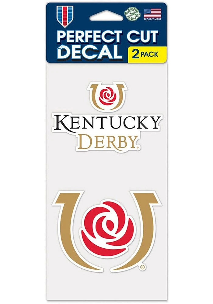 Kentucky Derby Kentucky Derby 3pk Auto Decal - Red