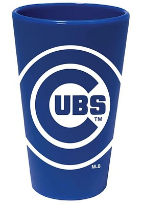 Chicago Cubs Blue Silicone Pint Glass - Blue