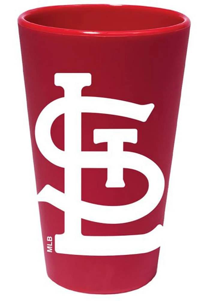 St Louis Cardinals Red Silicone Pint Glass - Red