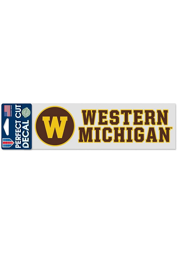 Western Michigan Broncos Perfect Cut Auto Decal - Gold