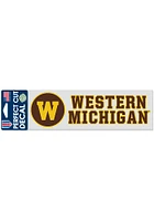 Western Michigan Broncos Perfect Cut Auto Decal - Gold