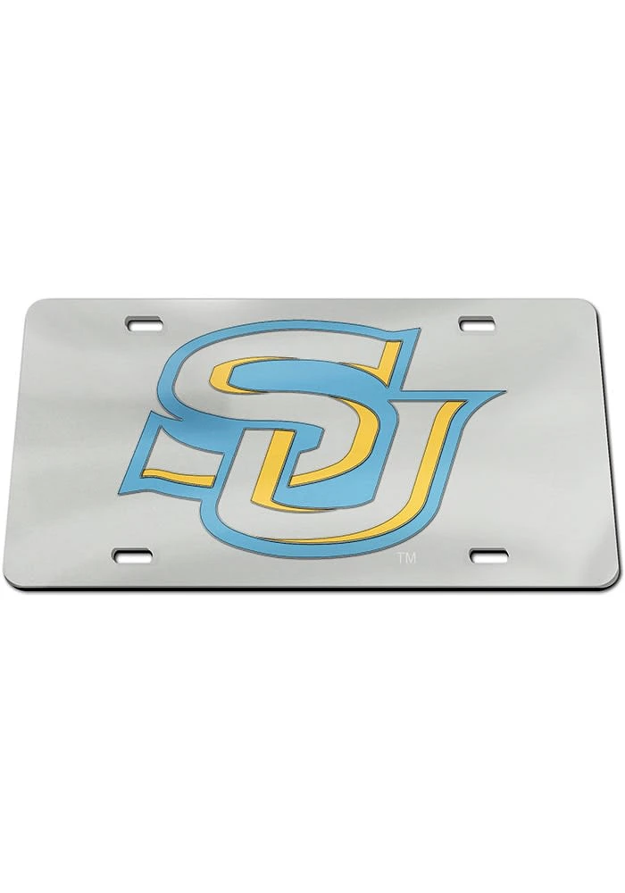 Southern University Jaguars Blue Acrylic Car Accessory License Plate