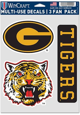 Grambling State Tigers 3pk Fan Auto Decal - Black