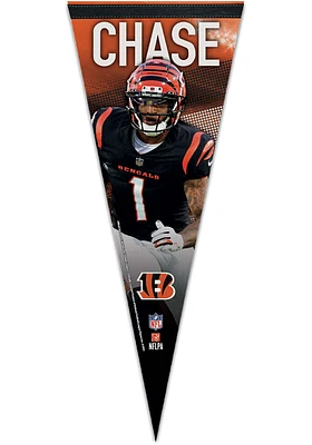 Cincinnati Bengals Ja'Marr Chase Wordmark Premium Player Pennant