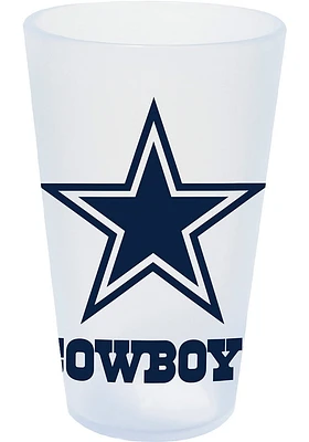 Dallas Cowboys White Silicone Pint Glass - White