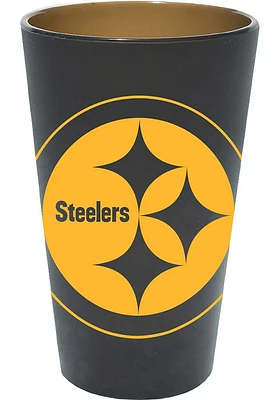 Pittsburgh Steelers Black Silicone Pint Glass - Black