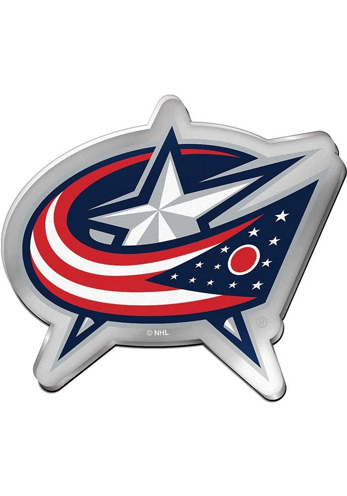 Columbus Blue Jackets Acrylic Car Emblem - Blue