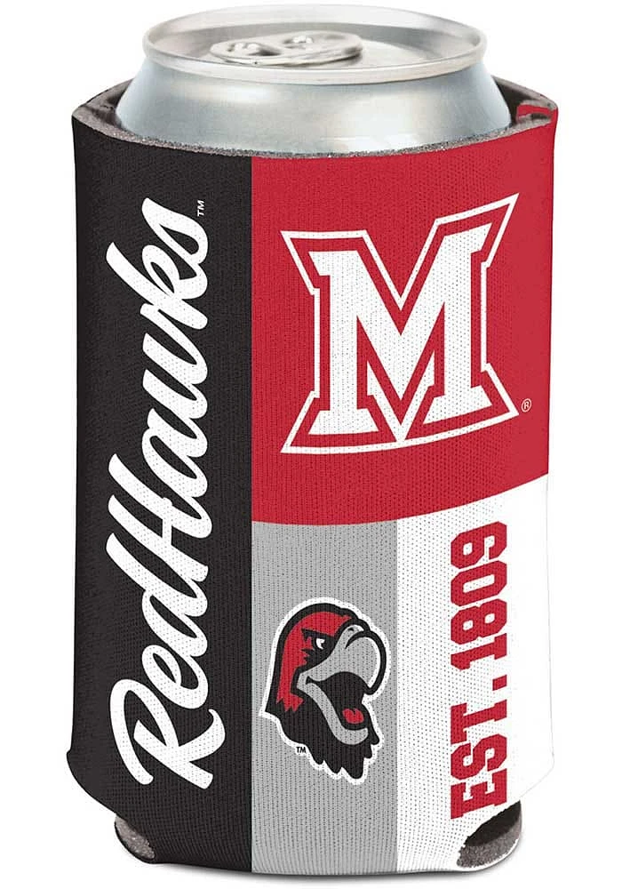 Miami RedHawks Color Block 12oz Coolie