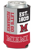 Miami RedHawks Color Block 12oz Coolie