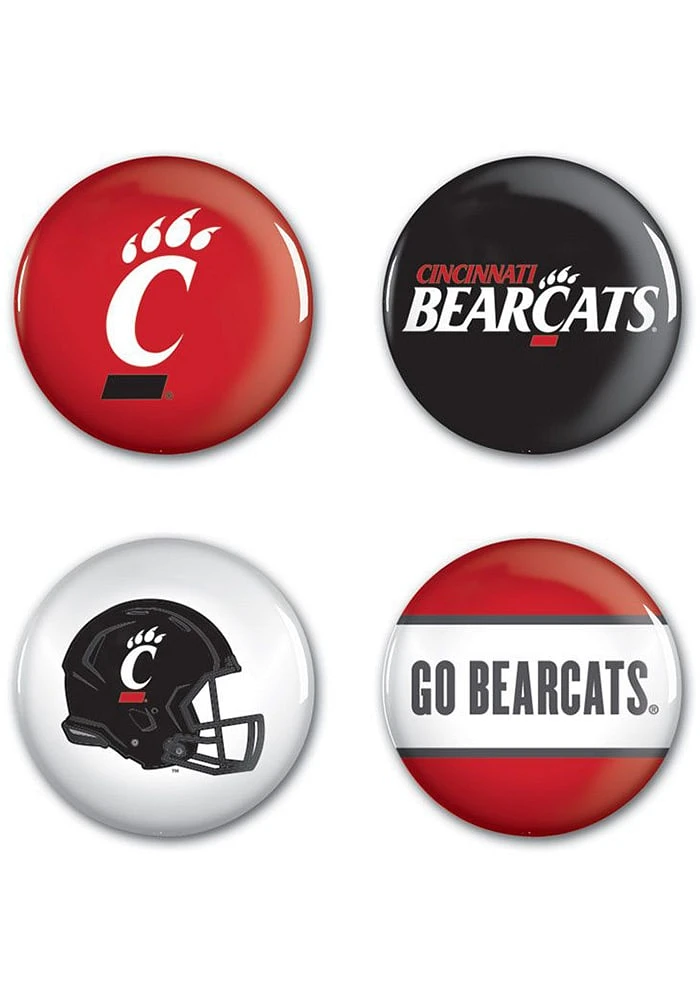 Cincinnati Bearcats 4 Pack Button