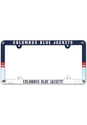 Columbus Blue Jackets Plastic License Frame