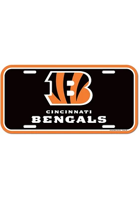 Cincinnati Bengals Plastic Car Accessory License Plate