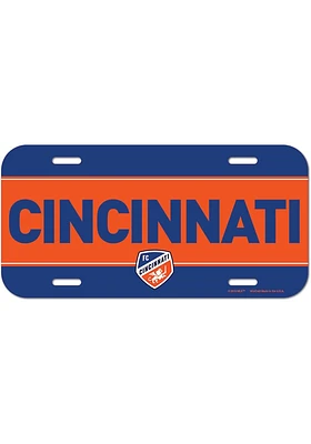 FC Cincinnati Plastic Car Accessory License Plate