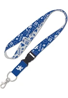 Kentucky Wildcats Scatterprint Lanyard