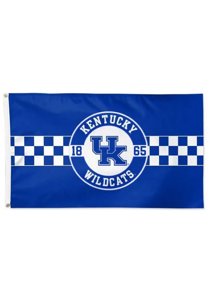 Kentucky Wildcats 3x5 Applique Blue Silk Screen Grommet Flag