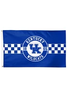 Kentucky Wildcats 3x5 Applique Blue Silk Screen Grommet Flag