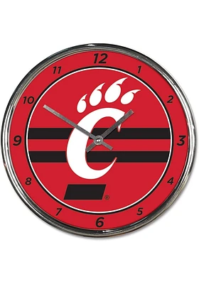 Cincinnati Bearcats Chrome Wall Clock