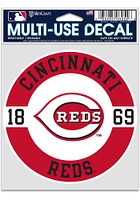 Cincinnati Reds 3.75x5 Patch Auto Decal - Red