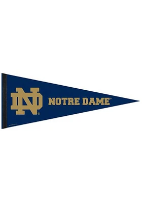 Notre Dame Fighting Irish 12x30 Premium Pennant - Navy Blue