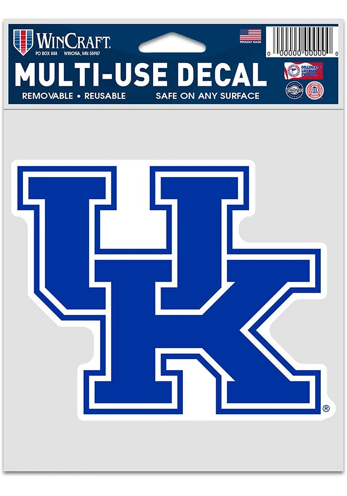 Kentucky Wildcats 3.75x5 Fan Auto Decal - Blue