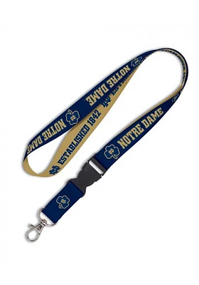 Notre Dame Fighting Irish Reversible Lanyard - Navy Blue