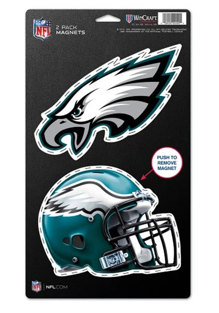 Philadelphia Eagles 2pk 5x9 Magnet