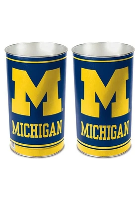 Michigan Wolverines Logo Tapered Waste Basket