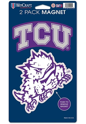TCU Horned Frogs Die Cut 2-Pack Magnet
