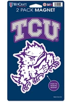 TCU Horned Frogs Die Cut 2-Pack Magnet